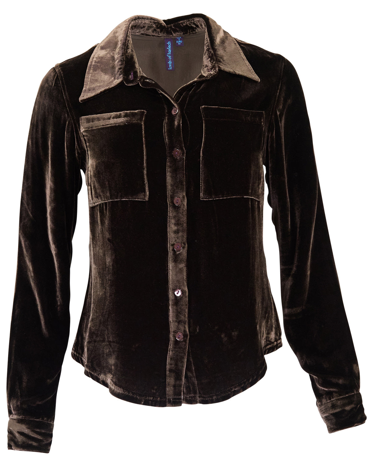 SYLVIA BROWNIE WOMEN'S VELVET LONG-SLEEVE SHIRT