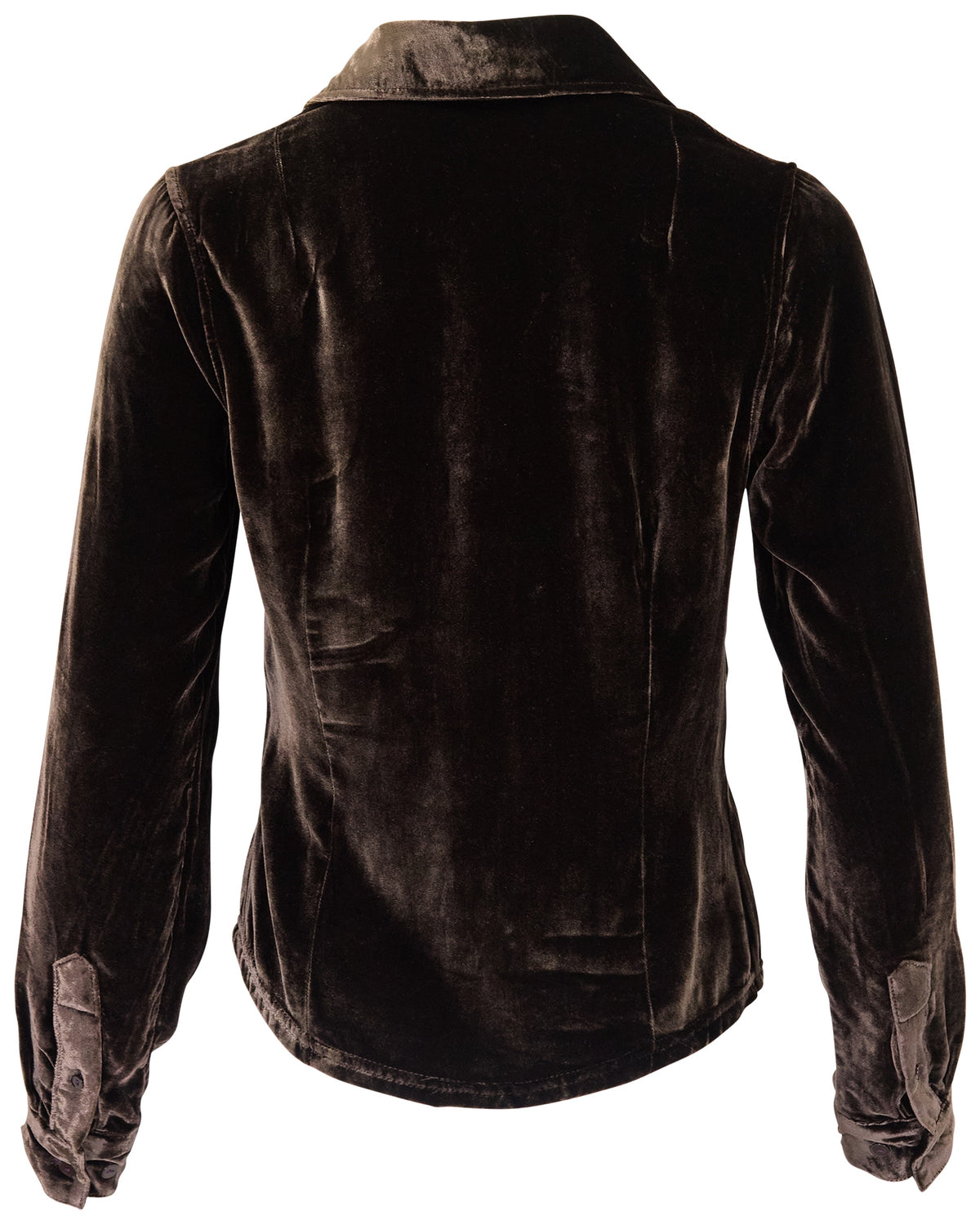 SYLVIA BROWNIE WOMEN'S VELVET LONG-SLEEVE SHIRT