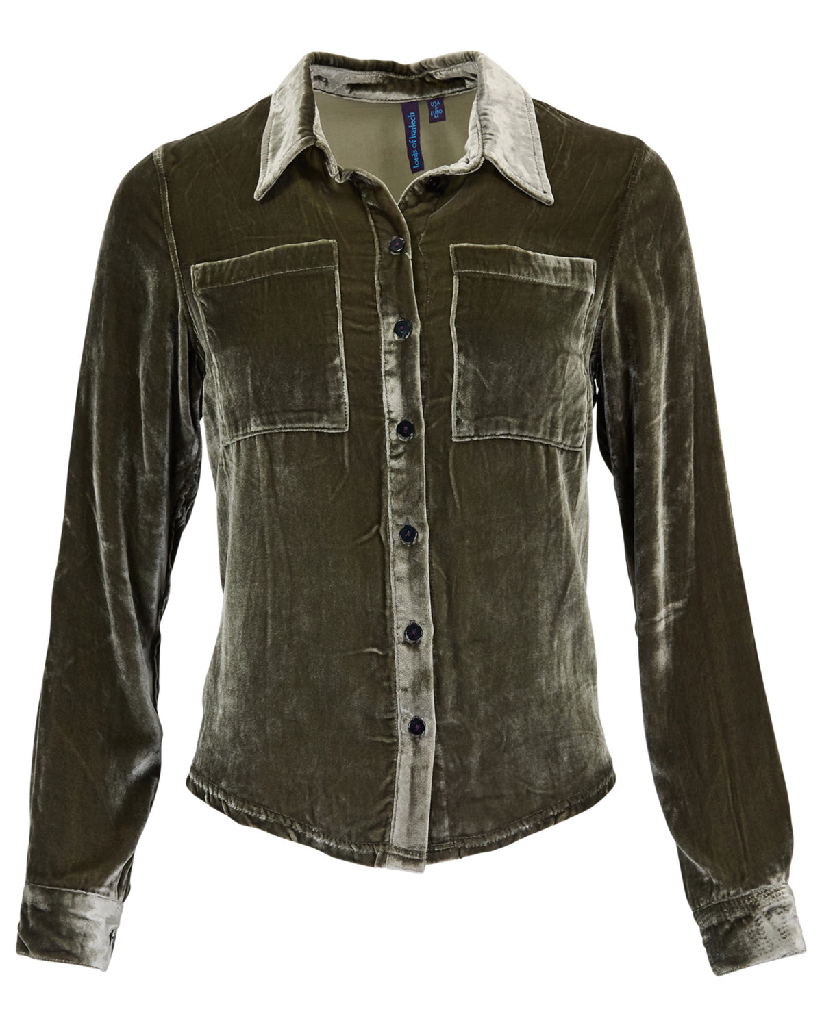 SYLVIA SAGE WOMEN'S VELVET LONG-SLEEVE SHIRT