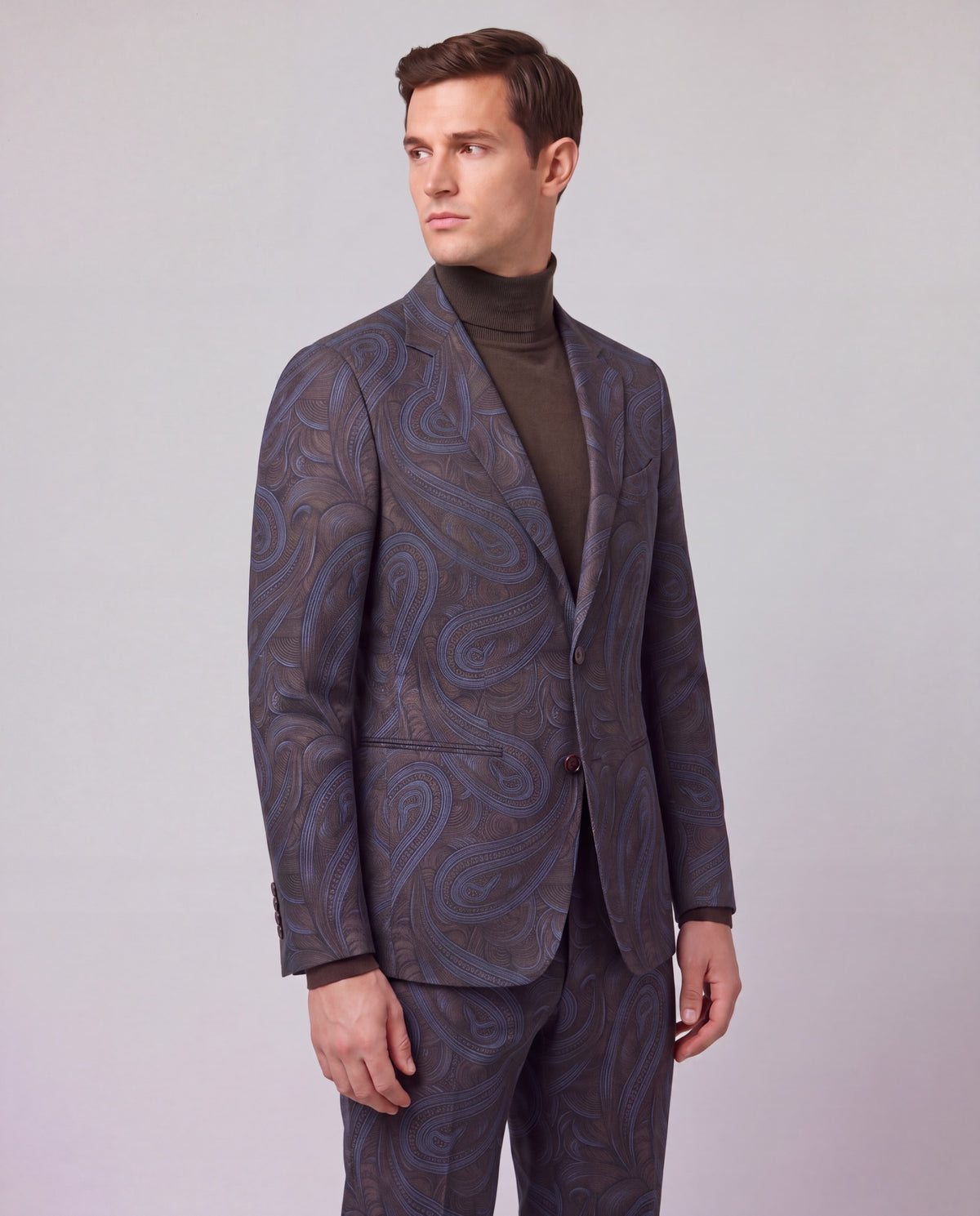 JAQUES PAISLEY BADALONA BROWNIE MEN'S WOOL BLAZER