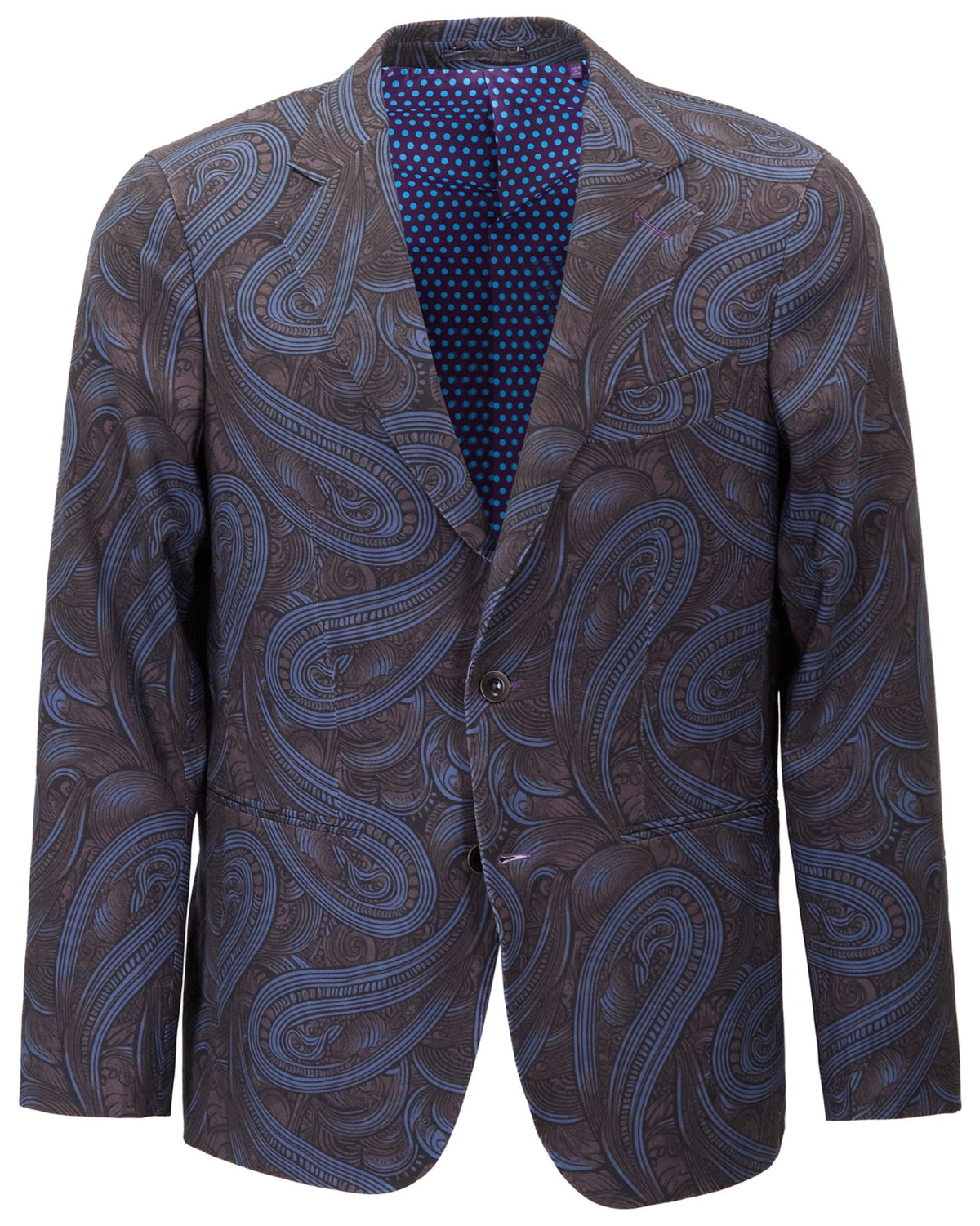 JAQUES PAISLEY BADALONA BROWNIE MEN'S WOOL BLAZER