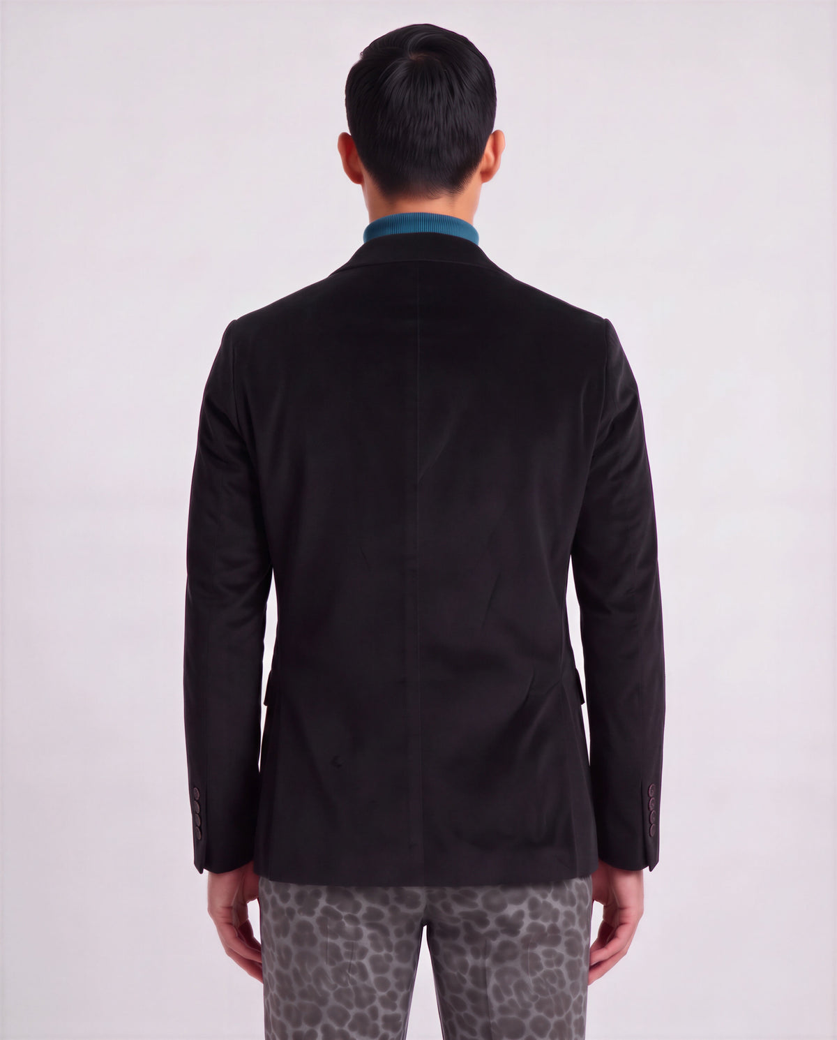 JORDAN BLACK MEN'S VELVET BLAZER