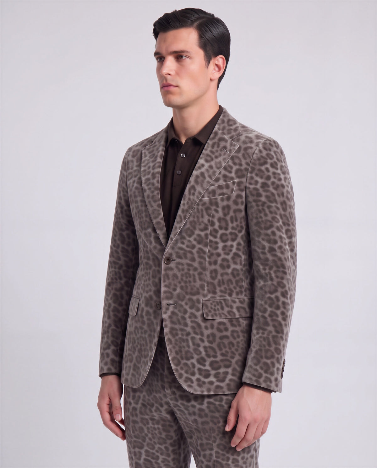 JORDAN LEOPARD BROWNIE MEN'S VELVET BLAZER