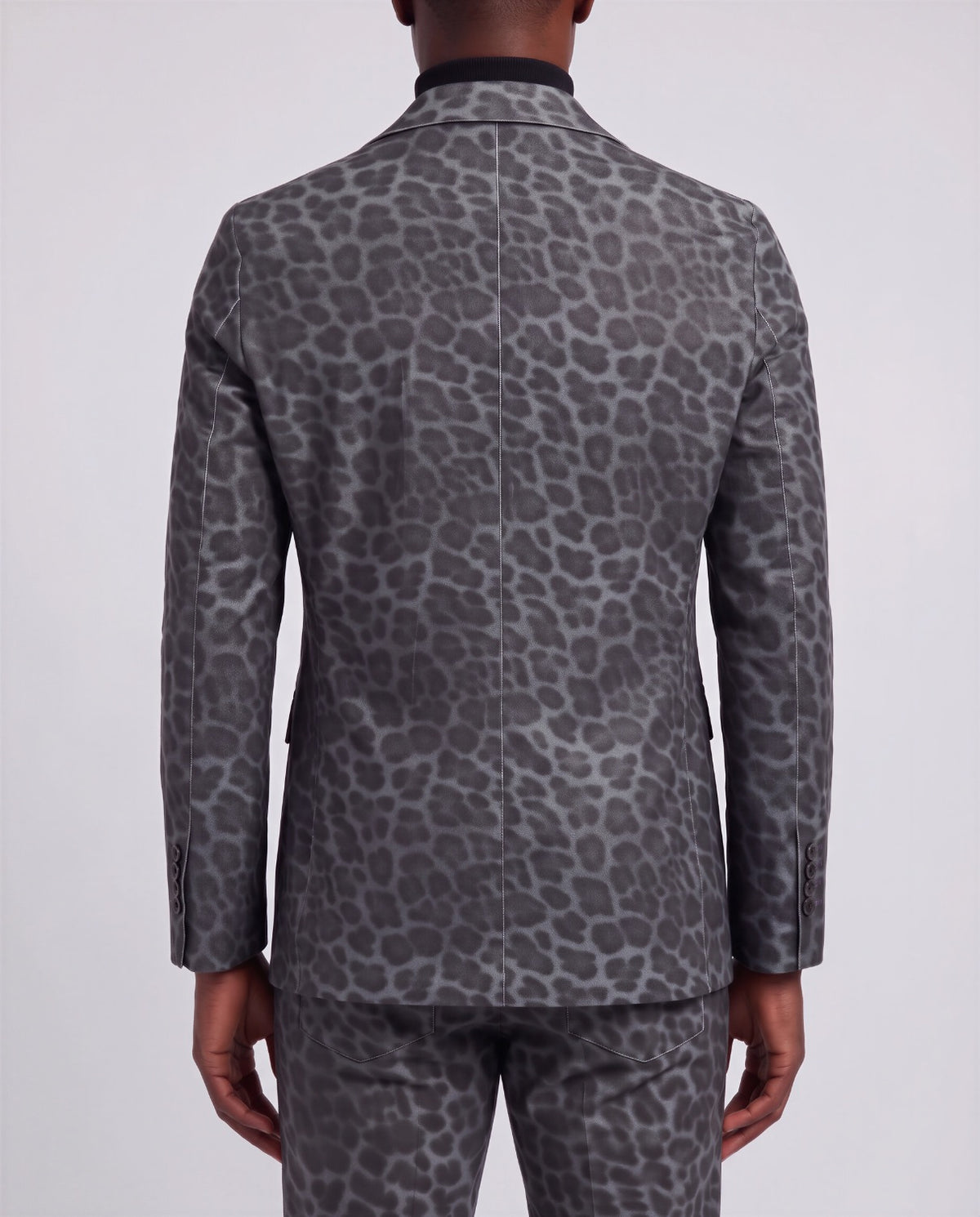 JORDAN LEOPARD SMOKE MEN'S VELVET BLAZER