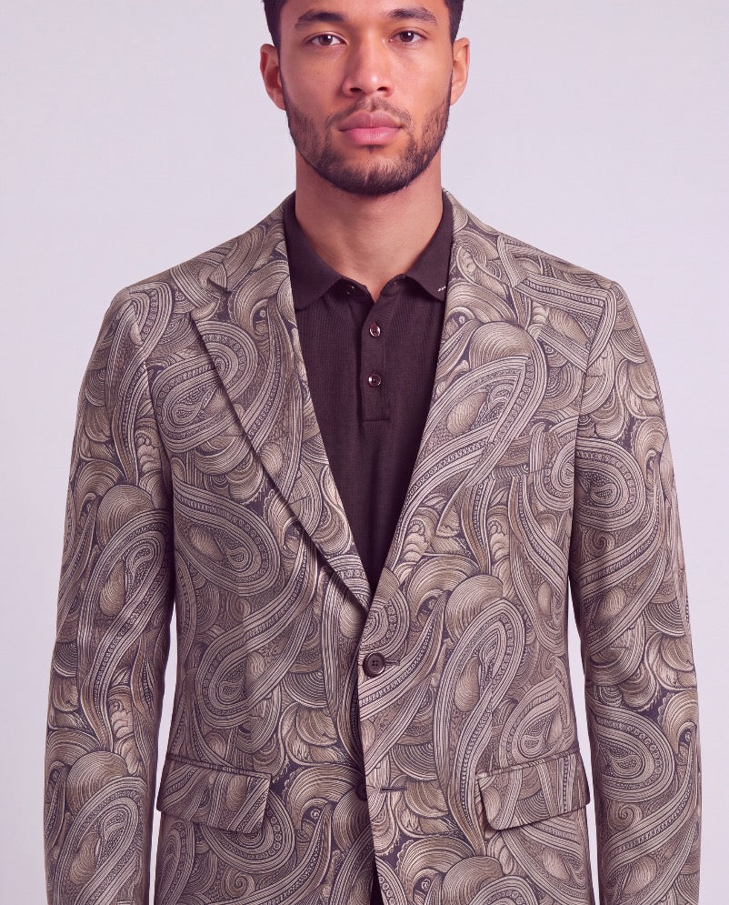JOSH PAISLEY BADALONA SAGE MEN'S STRETCH TAILORED BLAZER