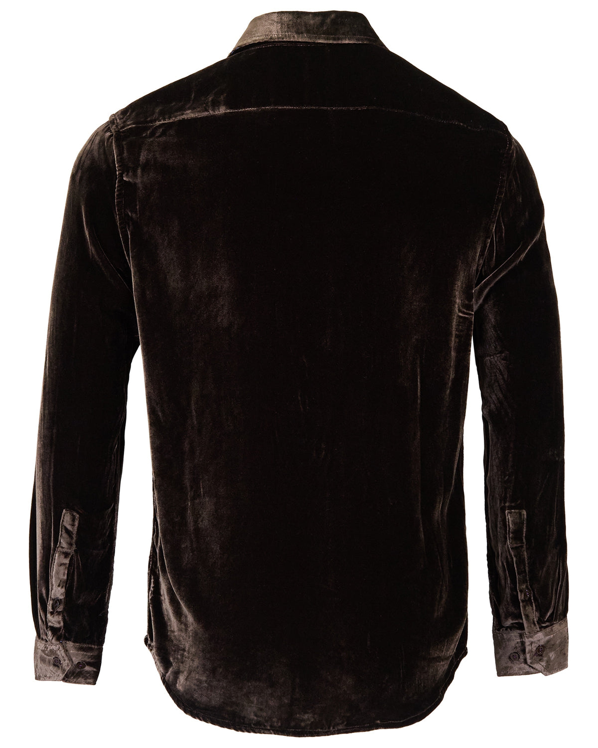 NED BROWNIE MEN'S VELVET LONG-SLEEVE SHIRT