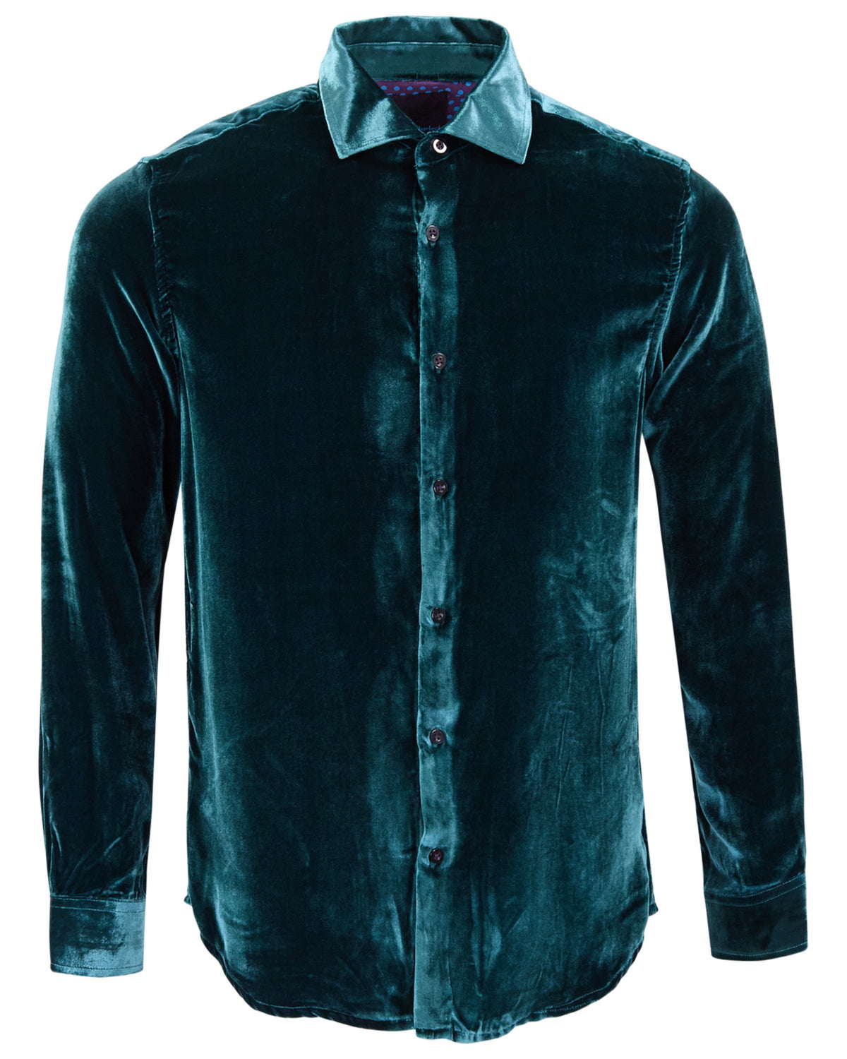 NED LEGION MEN'S VELVET LONG-SLEEVE SHIRT