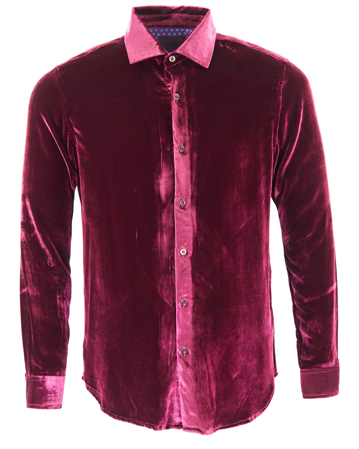 NED PORT MEN'S VELVET LONG-SLEEVE SHIRT