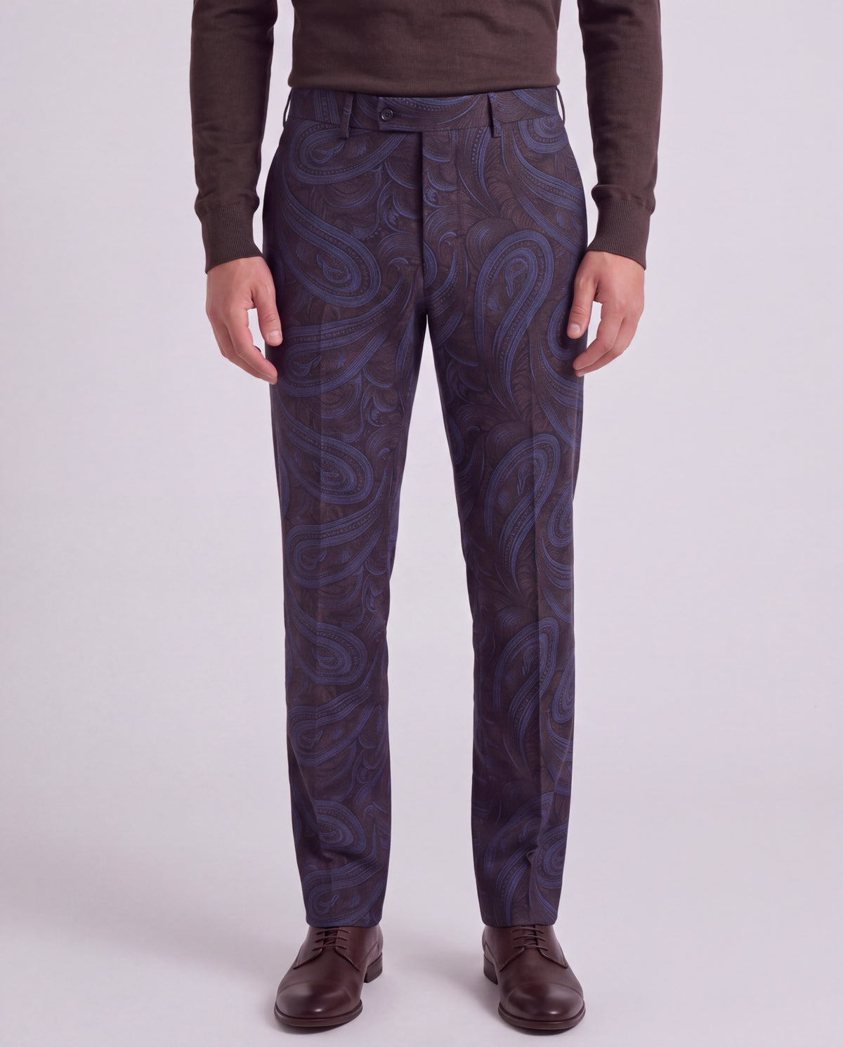 PICKFORD PAISLEY BADALONA BROWNIE MEN'S WOOL TAILORED PANT