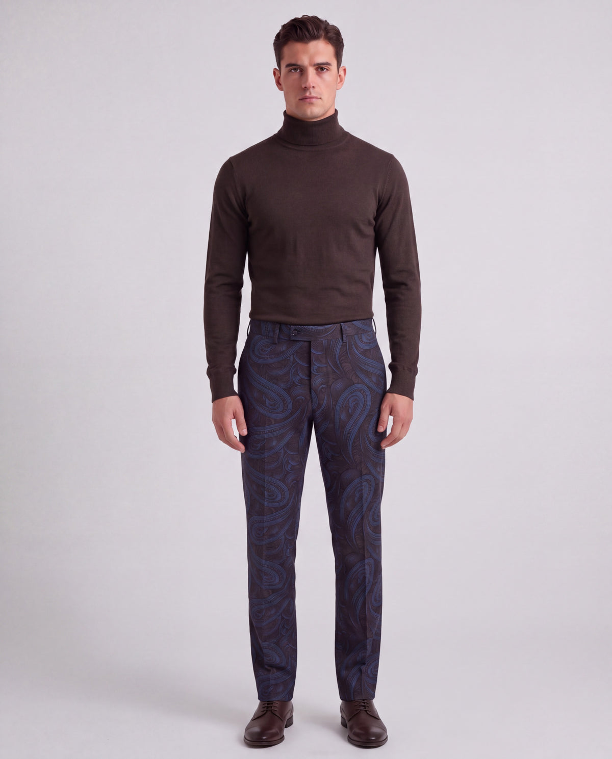 PICKFORD PAISLEY BADALONA BROWNIE MEN'S WOOL TAILORED PANT