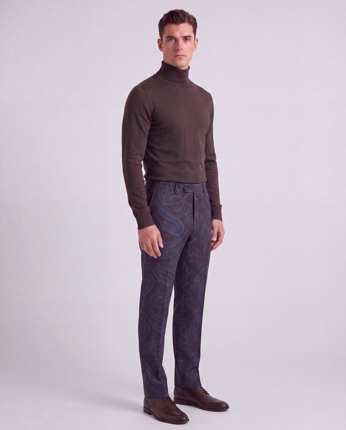 PICKFORD PAISLEY BADALONA BROWNIE MEN'S WOOL TAILORED PANT