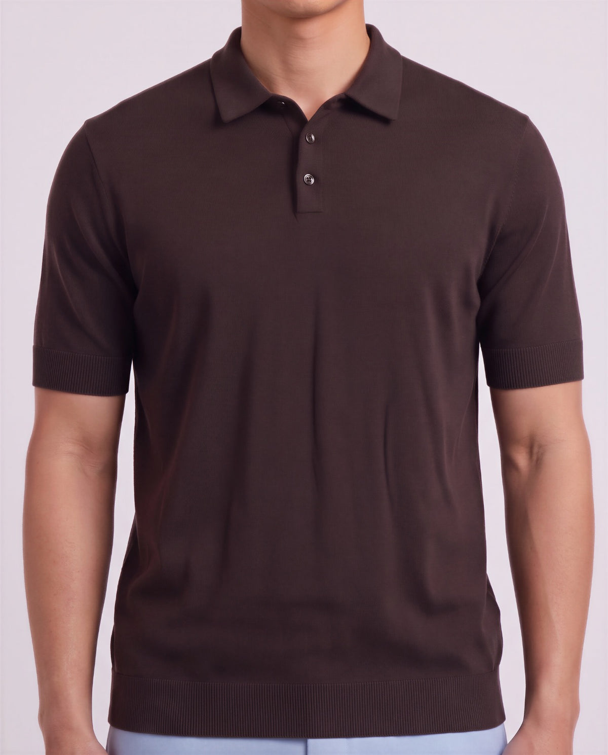 PILGRIM BROWNIE MEN'S MERINO SILK CASHMERE POLO SWEATER