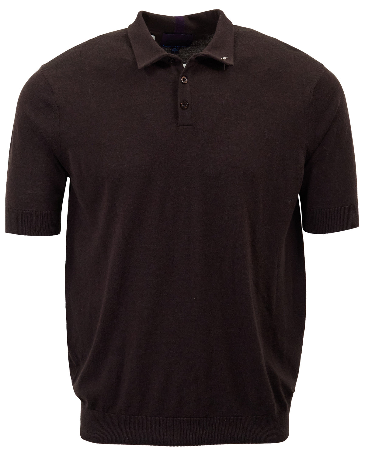 PILGRIM BROWNIE MEN'S MERINO SILK CASHMERE POLO SWEATER