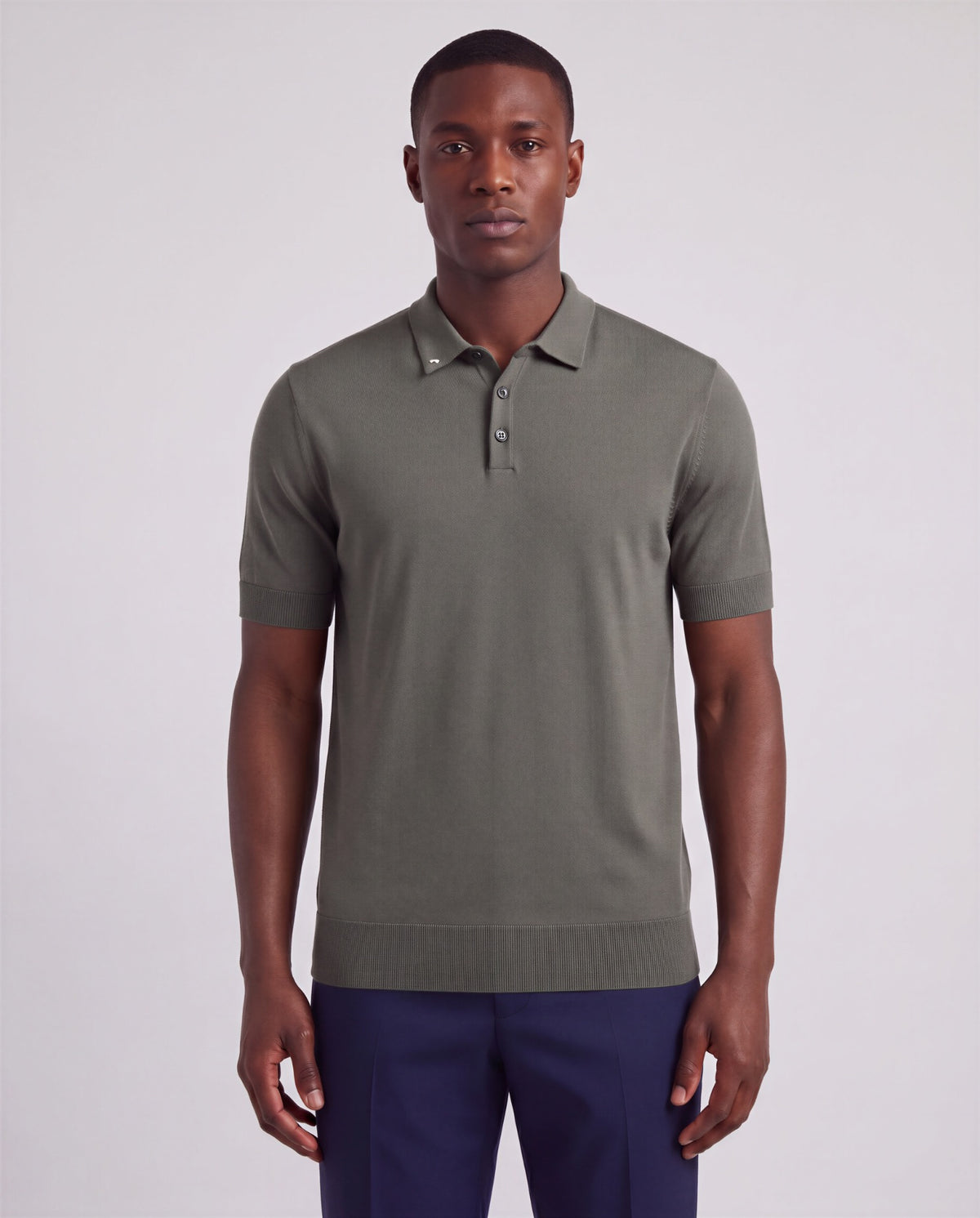 PILGRIM SAGE MEN'S MERINO SILK CASHMERE POLO SWEATER