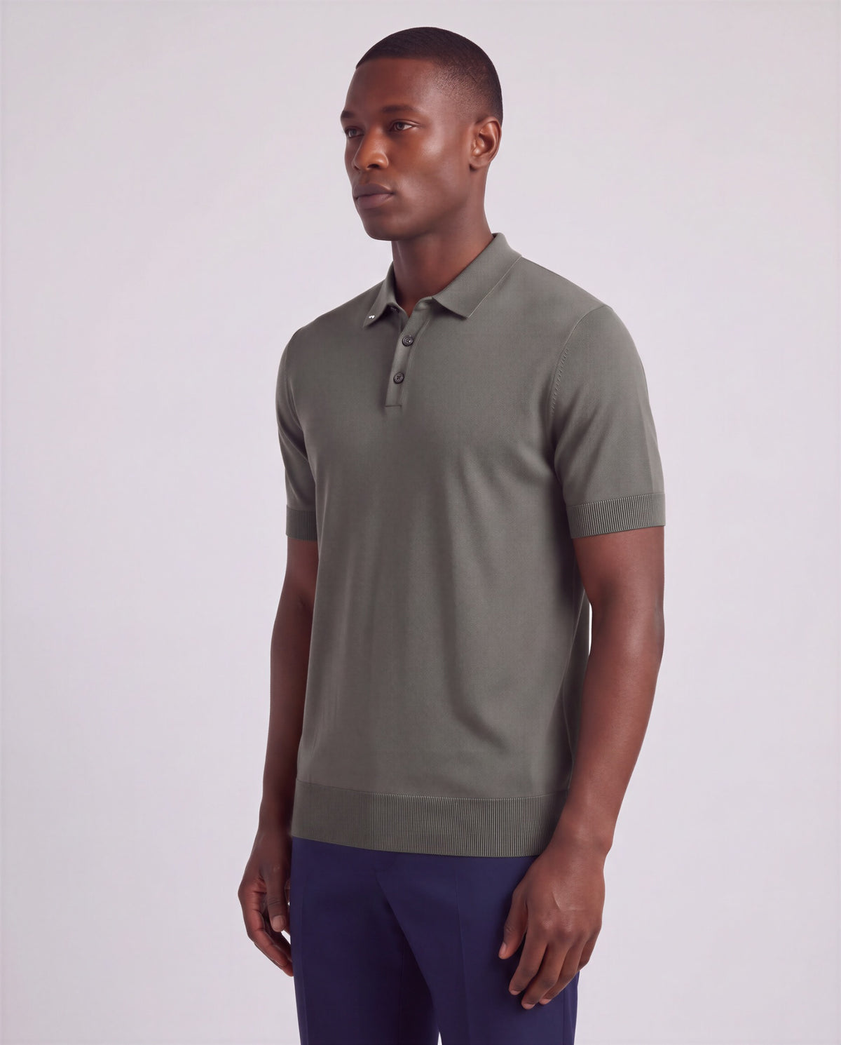 PILGRIM SAGE MEN'S MERINO SILK CASHMERE POLO SWEATER