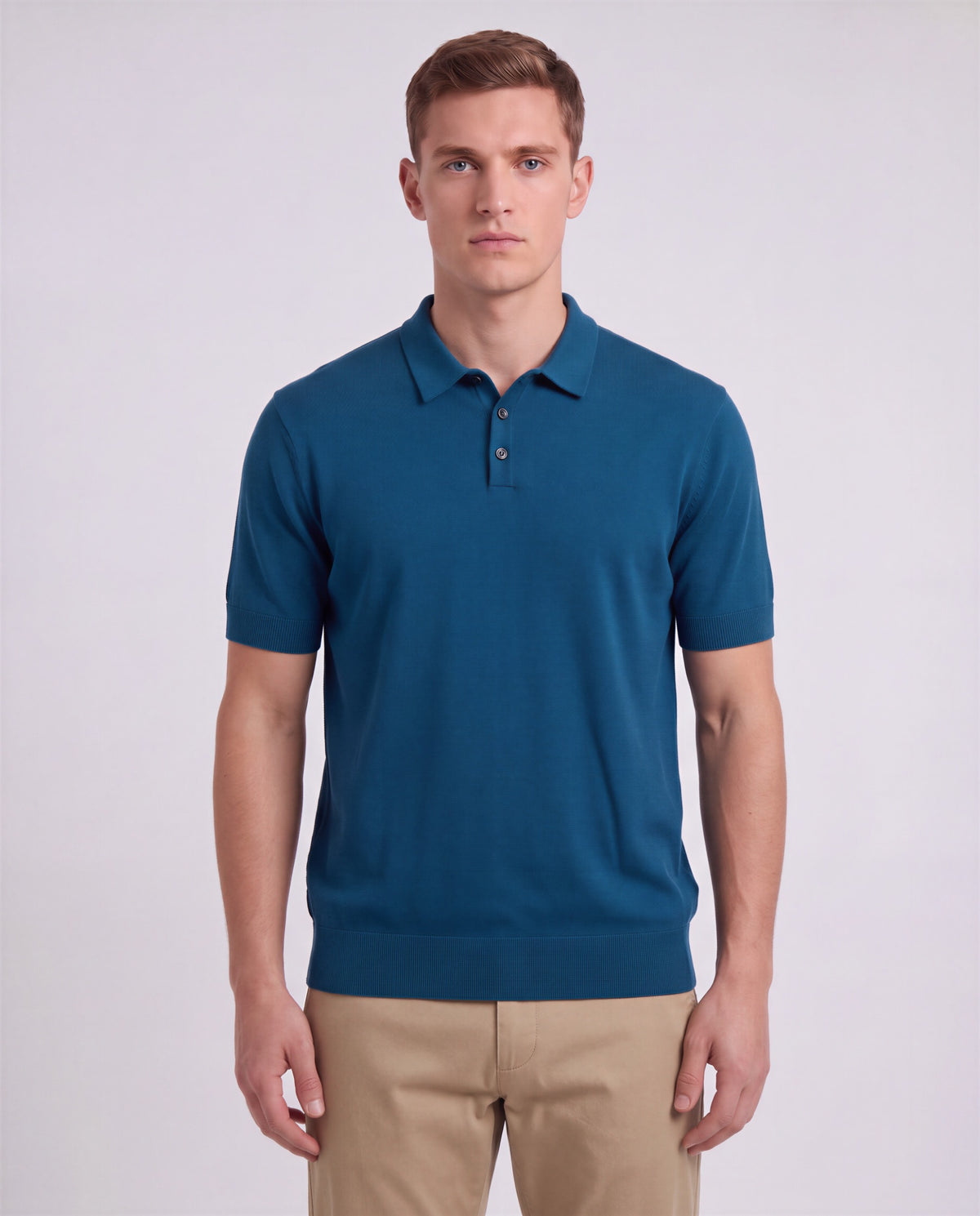 PILGRIM LEGION MEN'S MERINO SILK CASHMERE POLO SWEATER