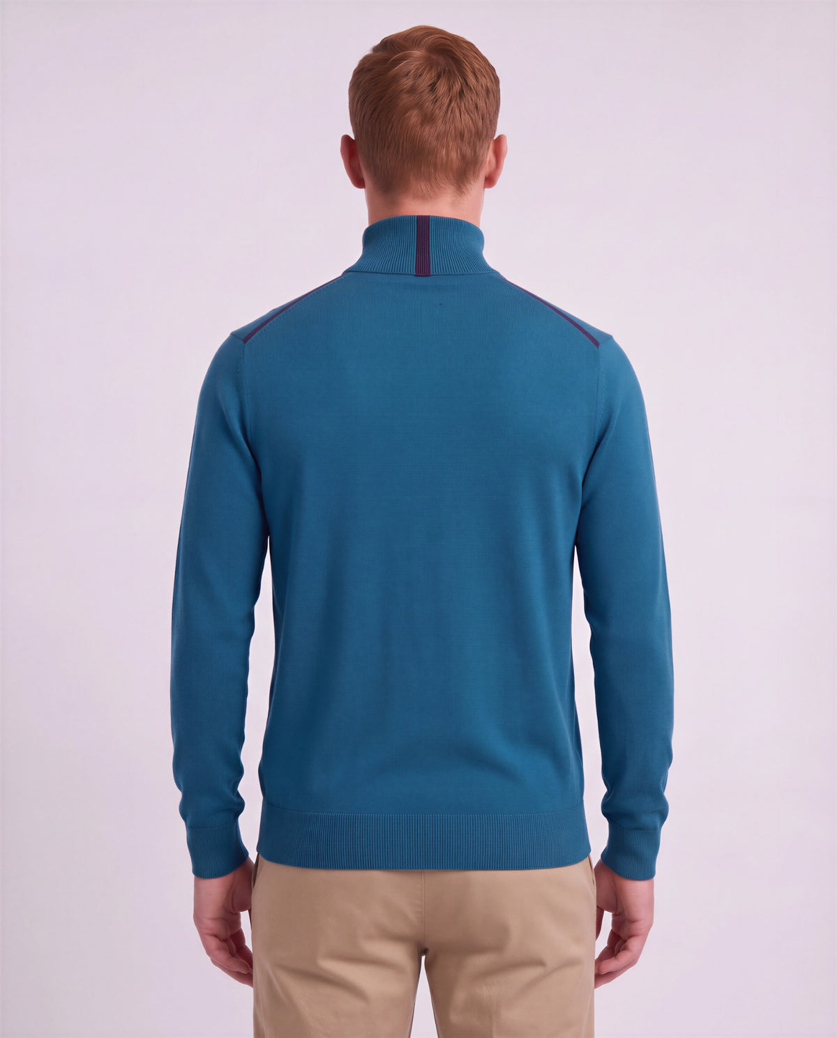 RONALD LEGION MEN'S MERINO SILK CASHMERE TURTLENECK