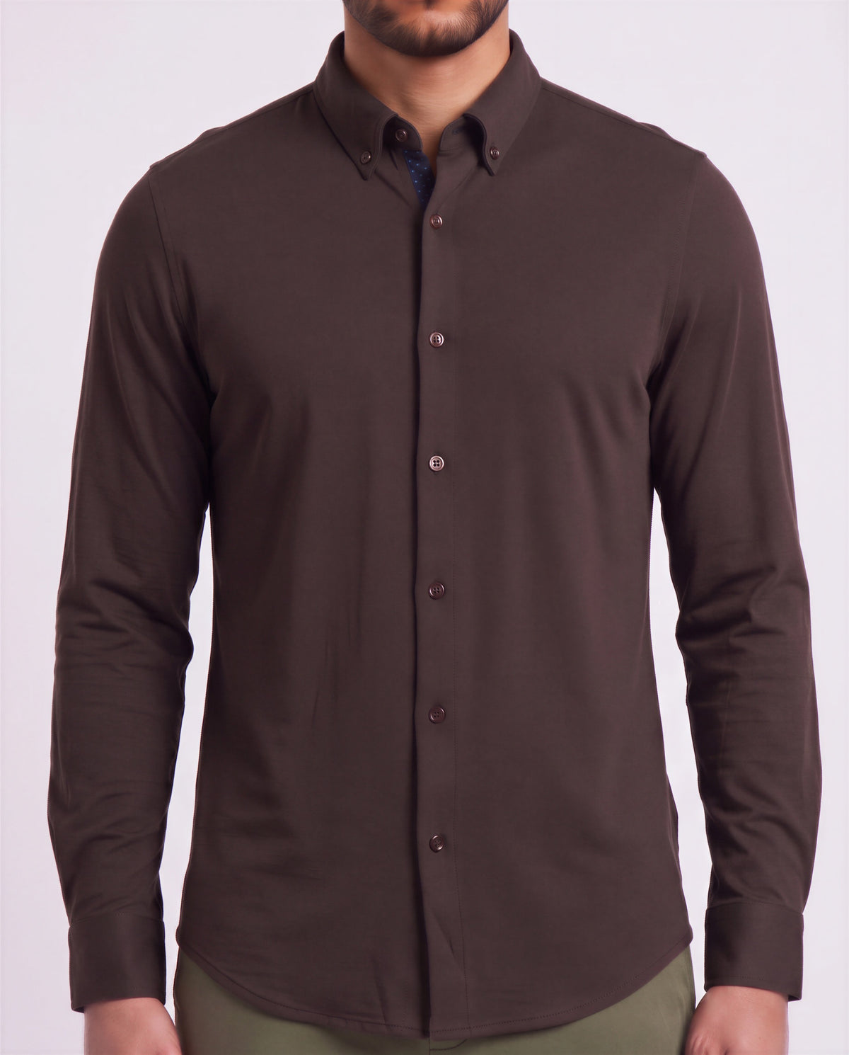 SHAWN BROWNIE MEN'S EXTRA-FINE MERINO LONG-SLEEVE SHIRT