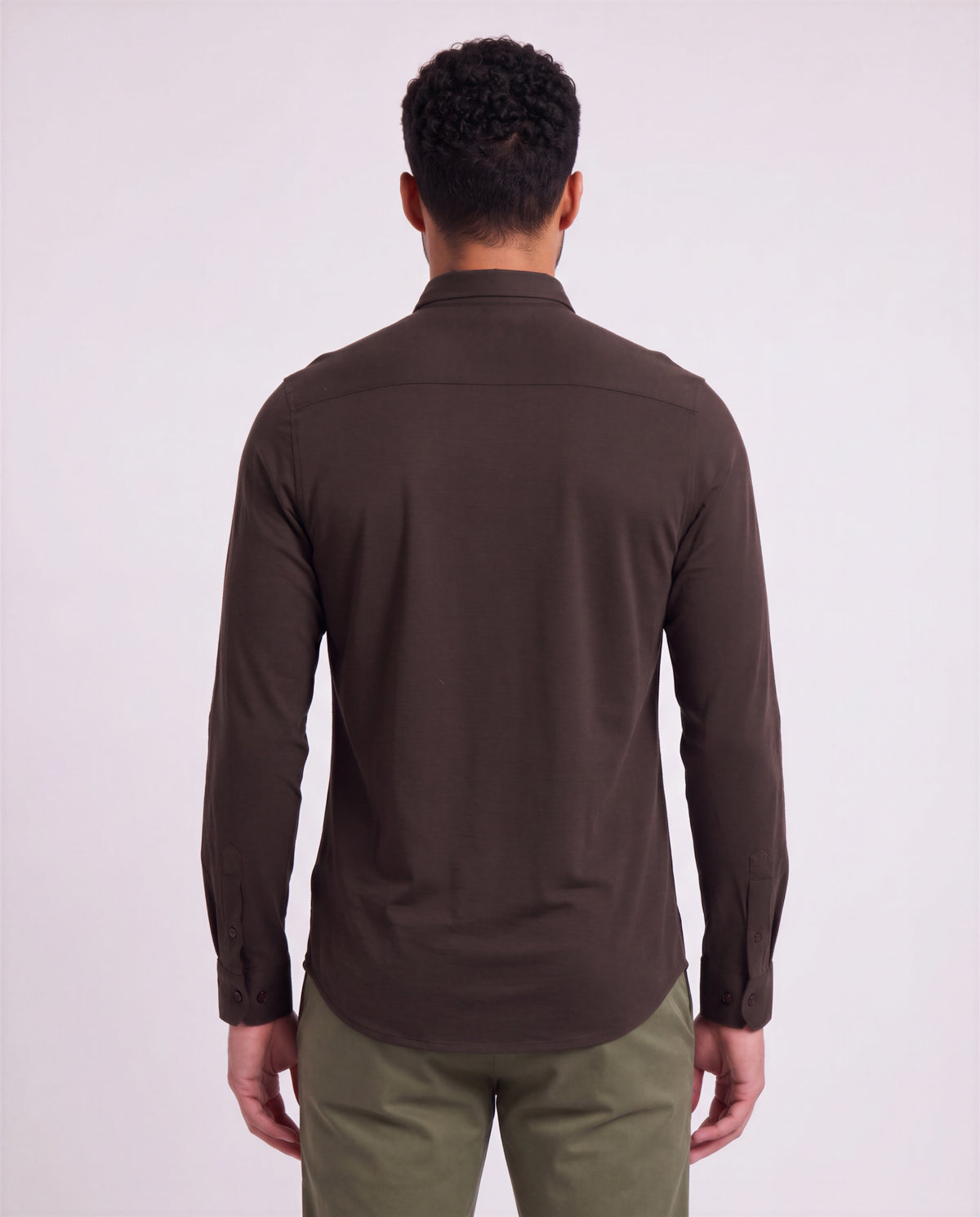 SHAWN BROWNIE MEN'S EXTRA-FINE MERINO LONG-SLEEVE SHIRT