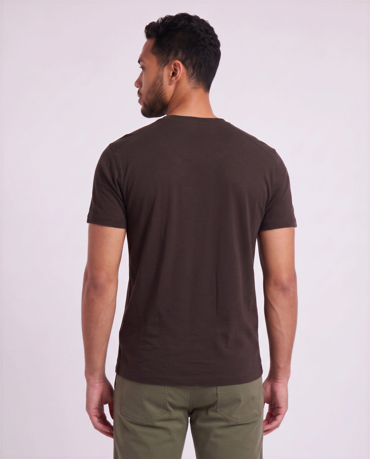 VICTOR BROWNIE MEN'S EXTRA-FINE MERINO V-NECK TEE