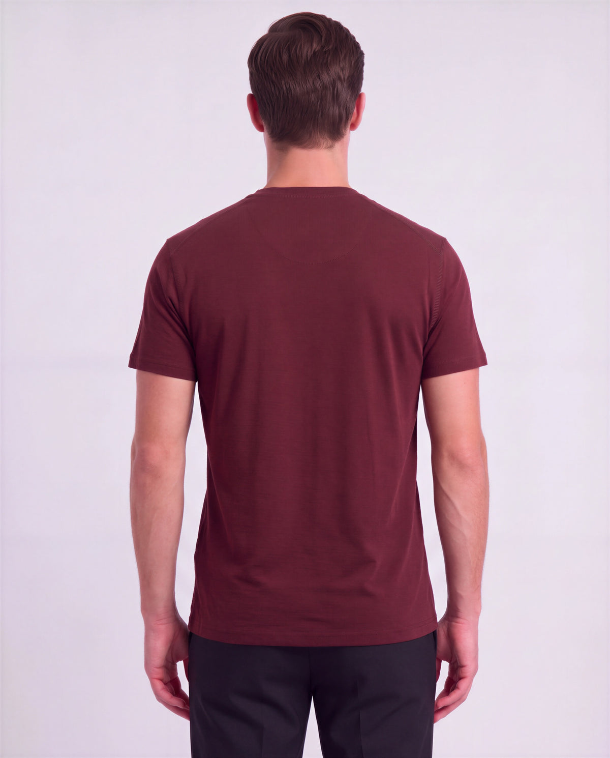 VICTOR PORT MEN'S EXTRA-FINE MERINO V-NECK TEE