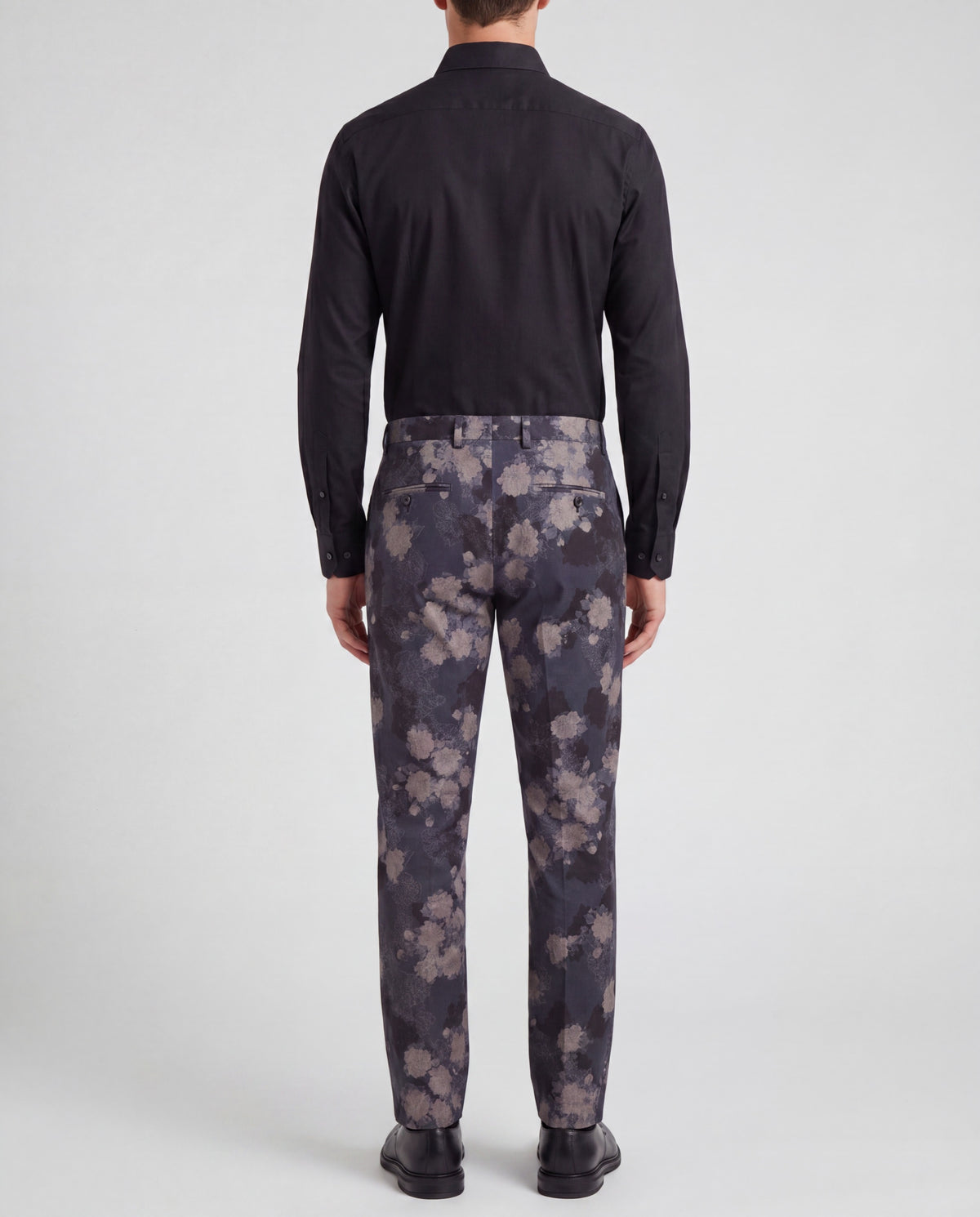 JACK LANS FLORAL BLACK MEN'S STRETCH CHINO PANT