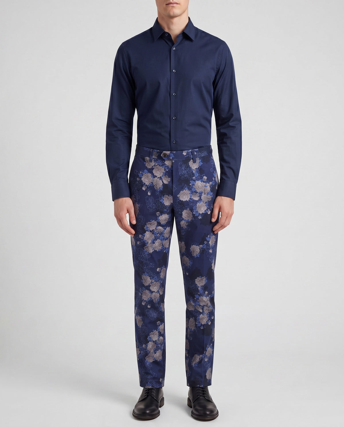 JACK LANS FLORAL NAVY MEN'S STRETCH CHINO PANT