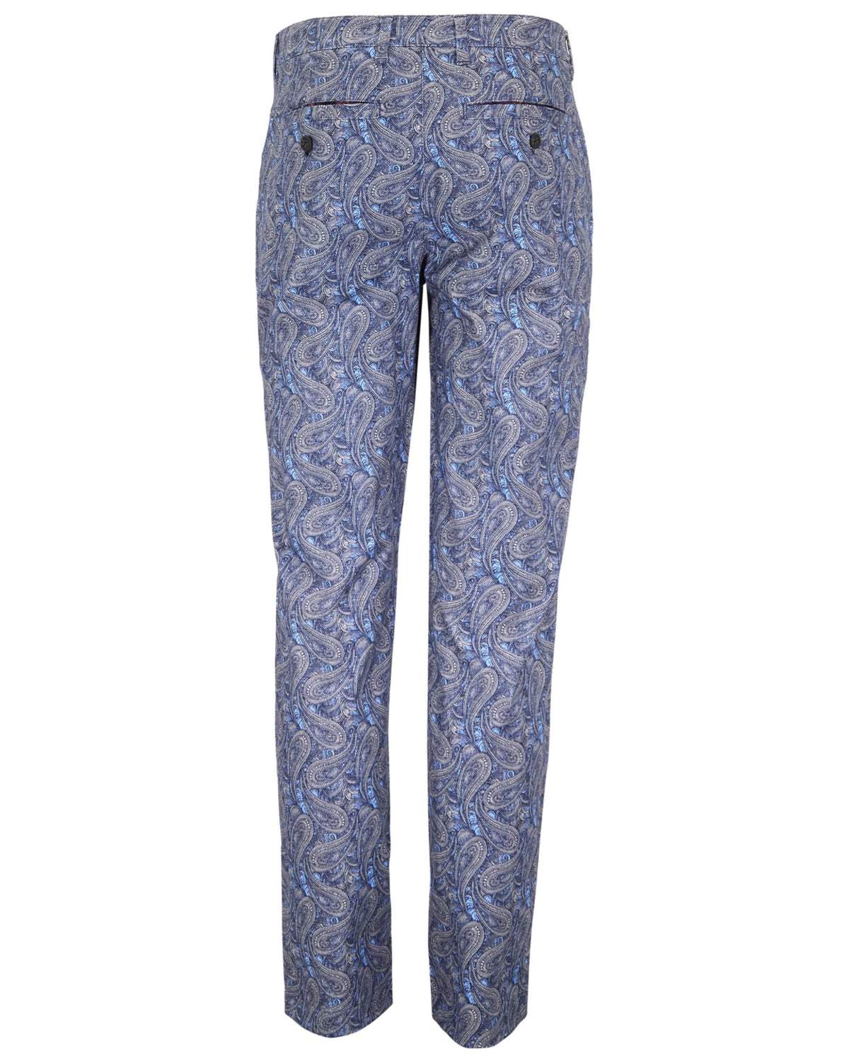 JACK MAURICE PAISLEY BLUE MEN'S STRETCH CHINO PANT