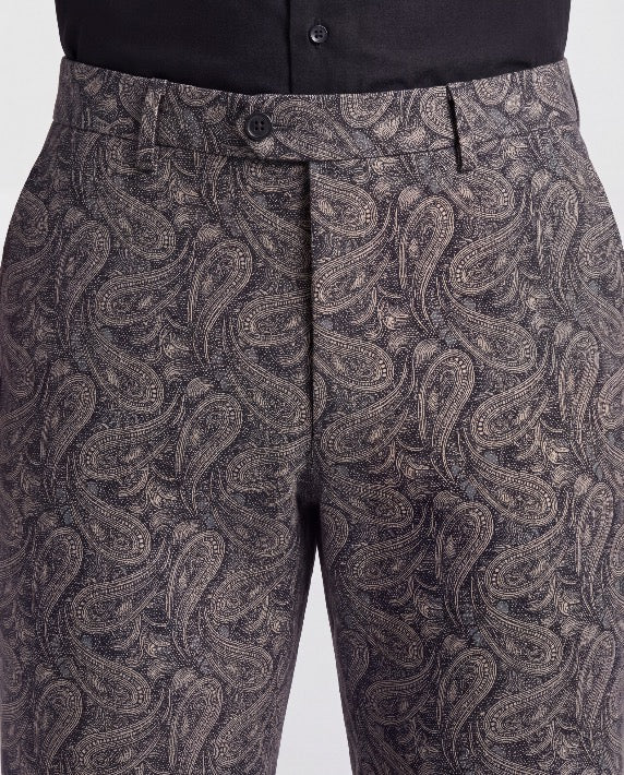 JACK MAURICE PAISLEY SMOKE MEN'S STRETCH CHINO PANT