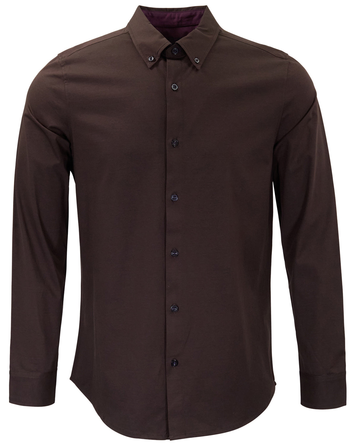 SIMON BROWNIE MEN'S STRETCH JERSEY LONG-SLEEVE SHIRT
