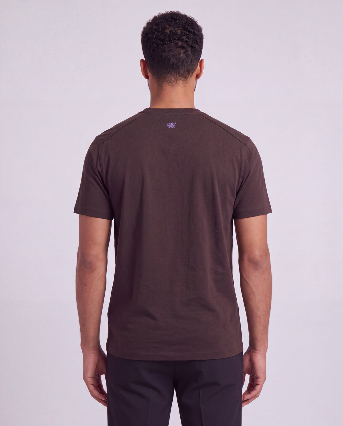 TIMOTHY BROWNIE MEN'S STRETCH COTTON CREW-NECK TEE