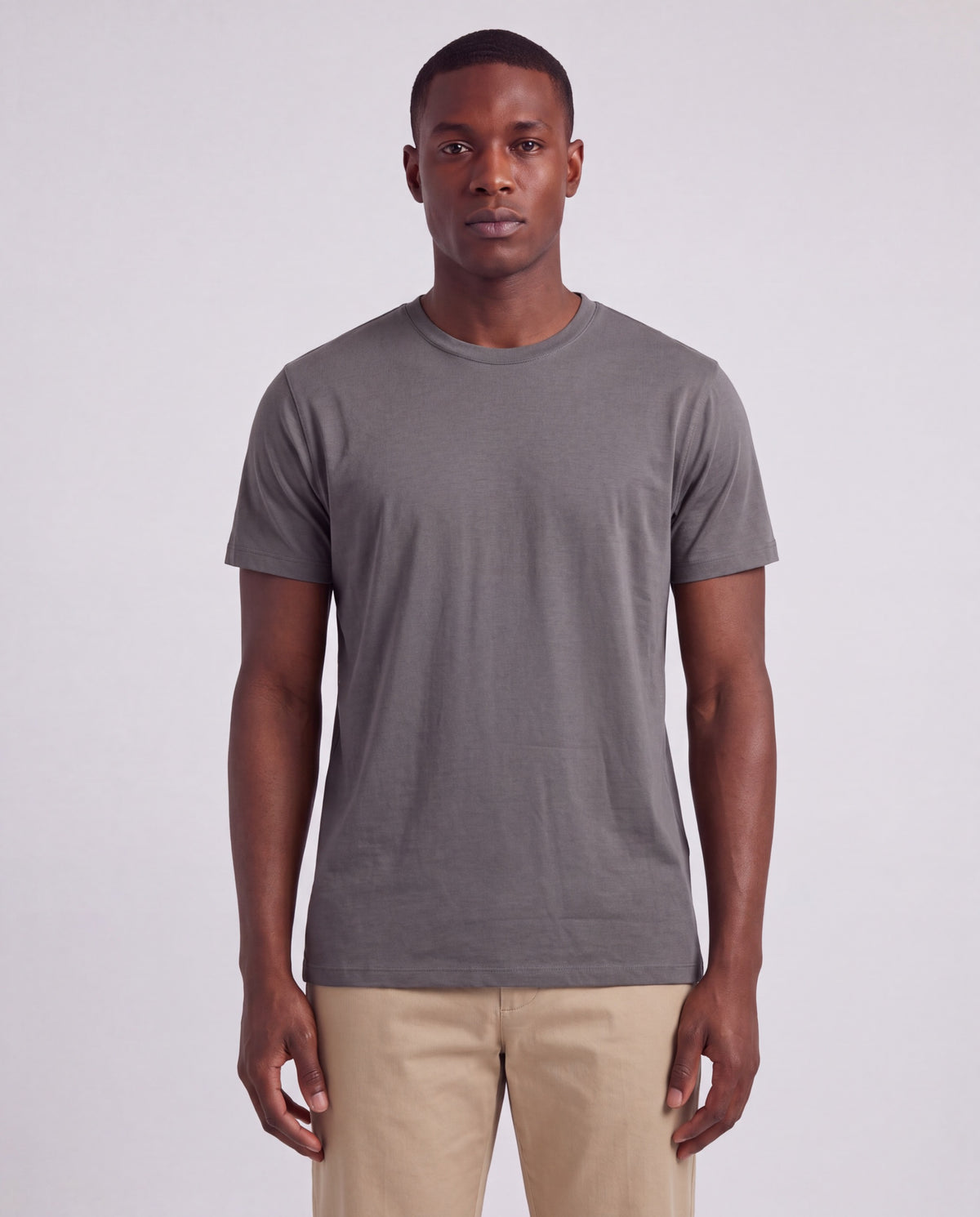 TIMOTHY SAGE MEN'S STRETCH COTTON CREW-NECK TEE