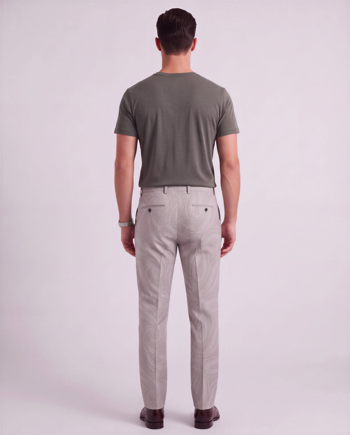 CASPIAN MOUNTAIN PAISLEY CEMENT MEN'S STRETCH COTTON CHINO PANT