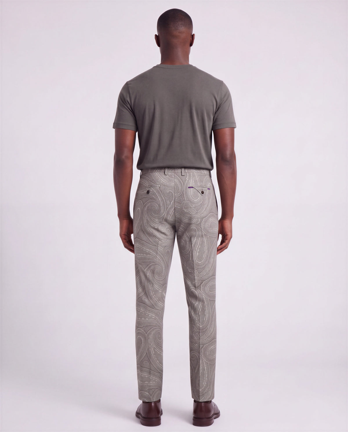 CASPIAN MOUNTAIN PAISLEY SAGE MEN'S STRETCH COTTON CHINO PANT