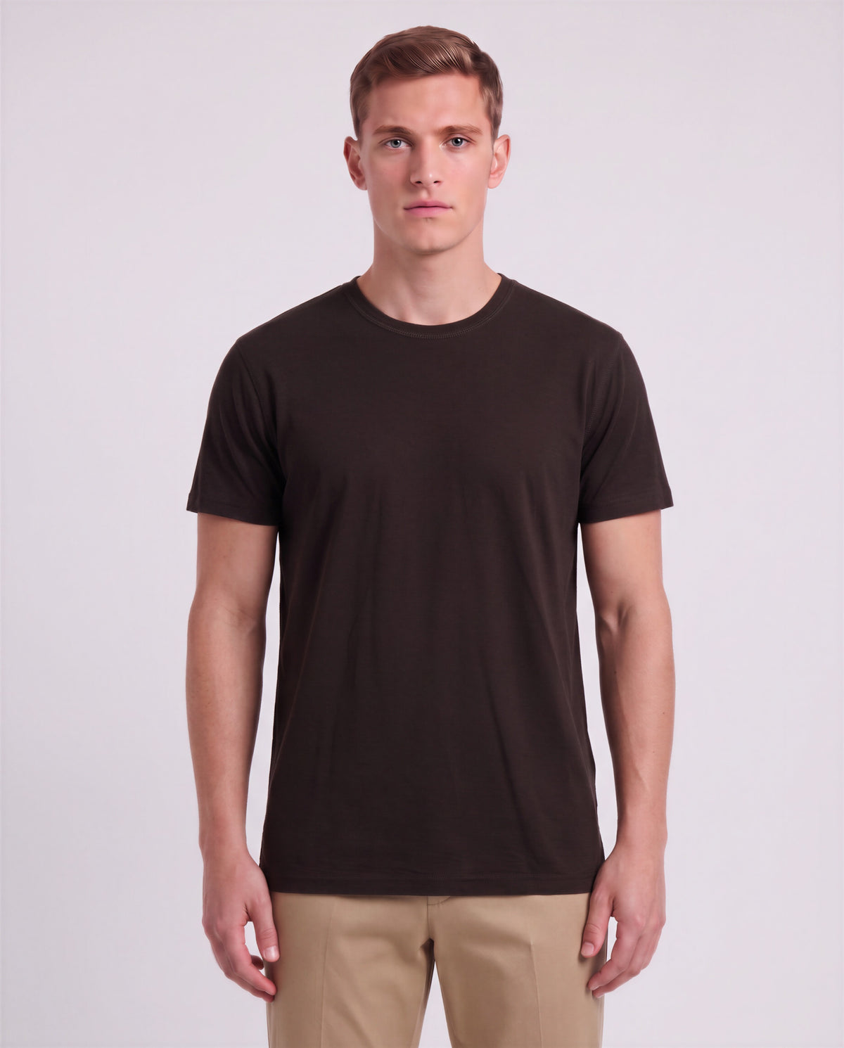 CASSIUS BROWNIE MEN'S EXTRA-FINE MERINO CREW-NECK TEE
