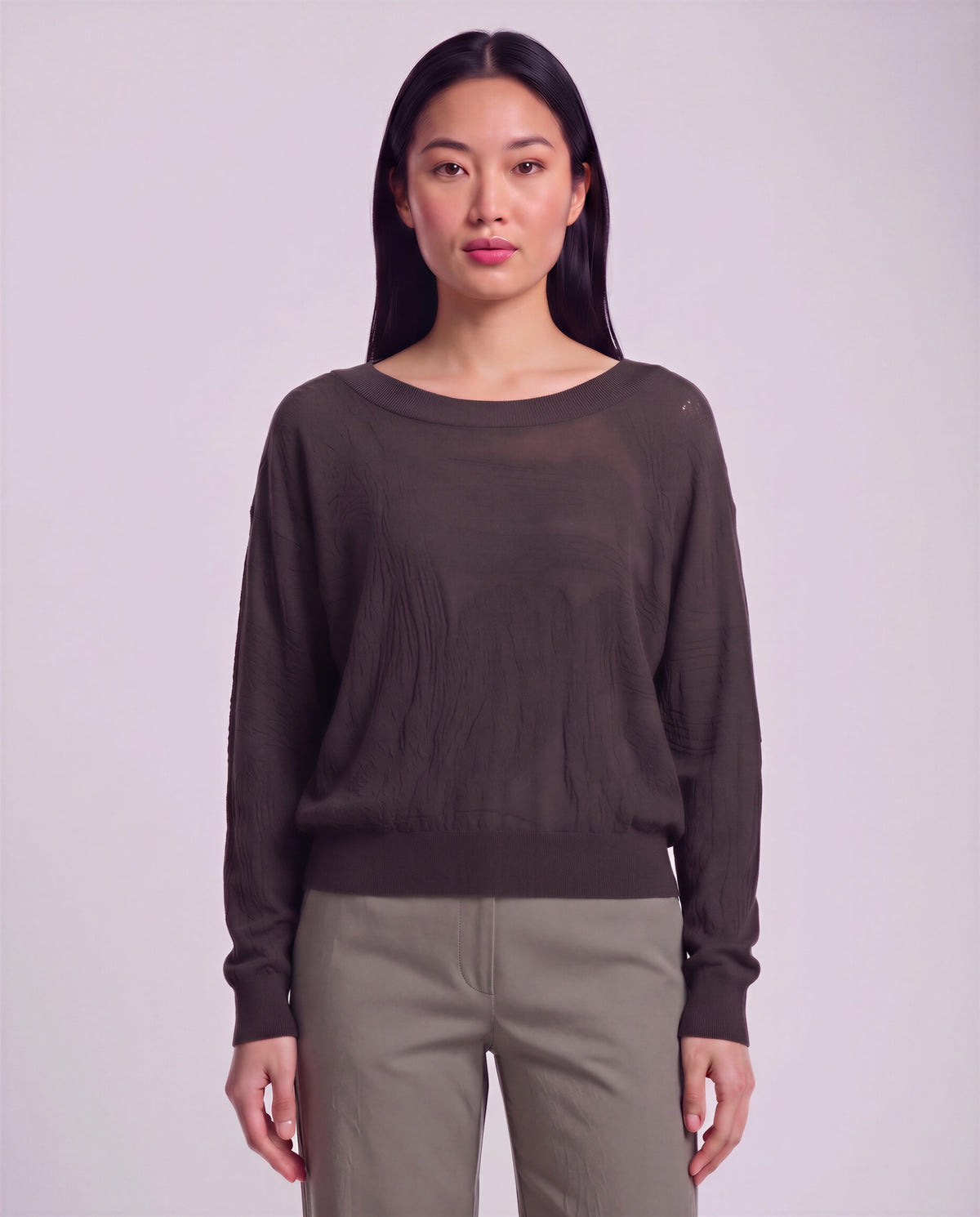 CRISSY BROWNIE WOMEN'S CROPPED MERINO SWEATER