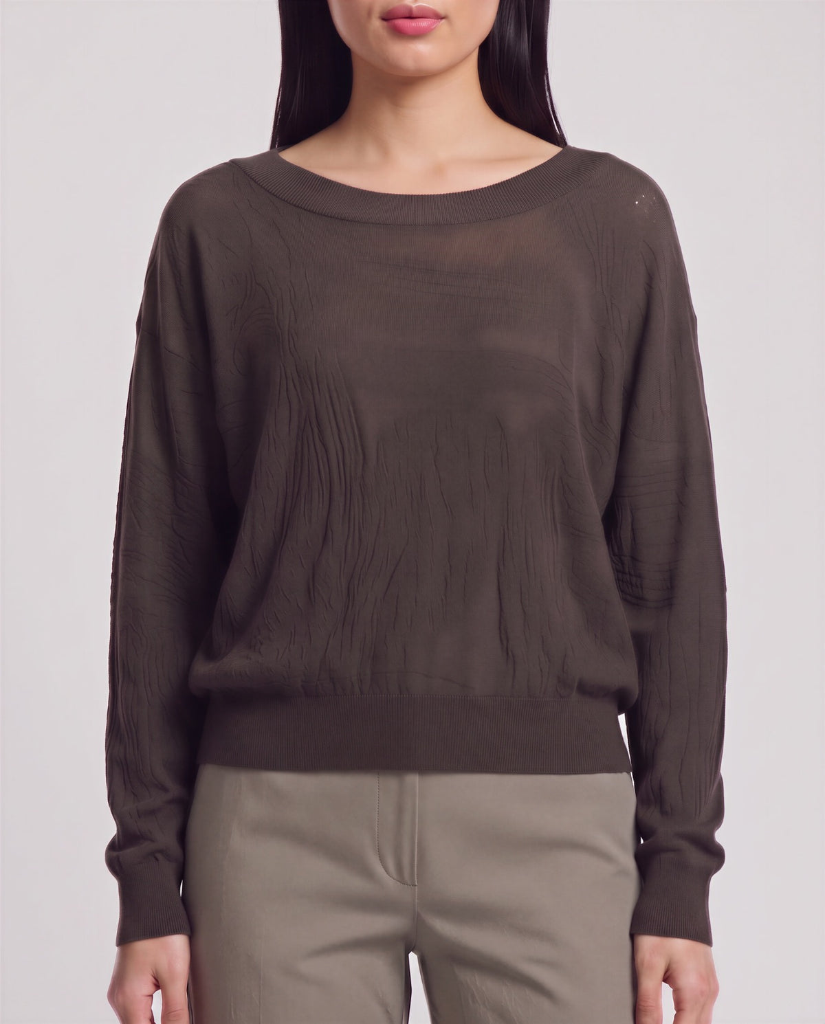 CRISSY BROWNIE WOMEN'S CROPPED MERINO SWEATER