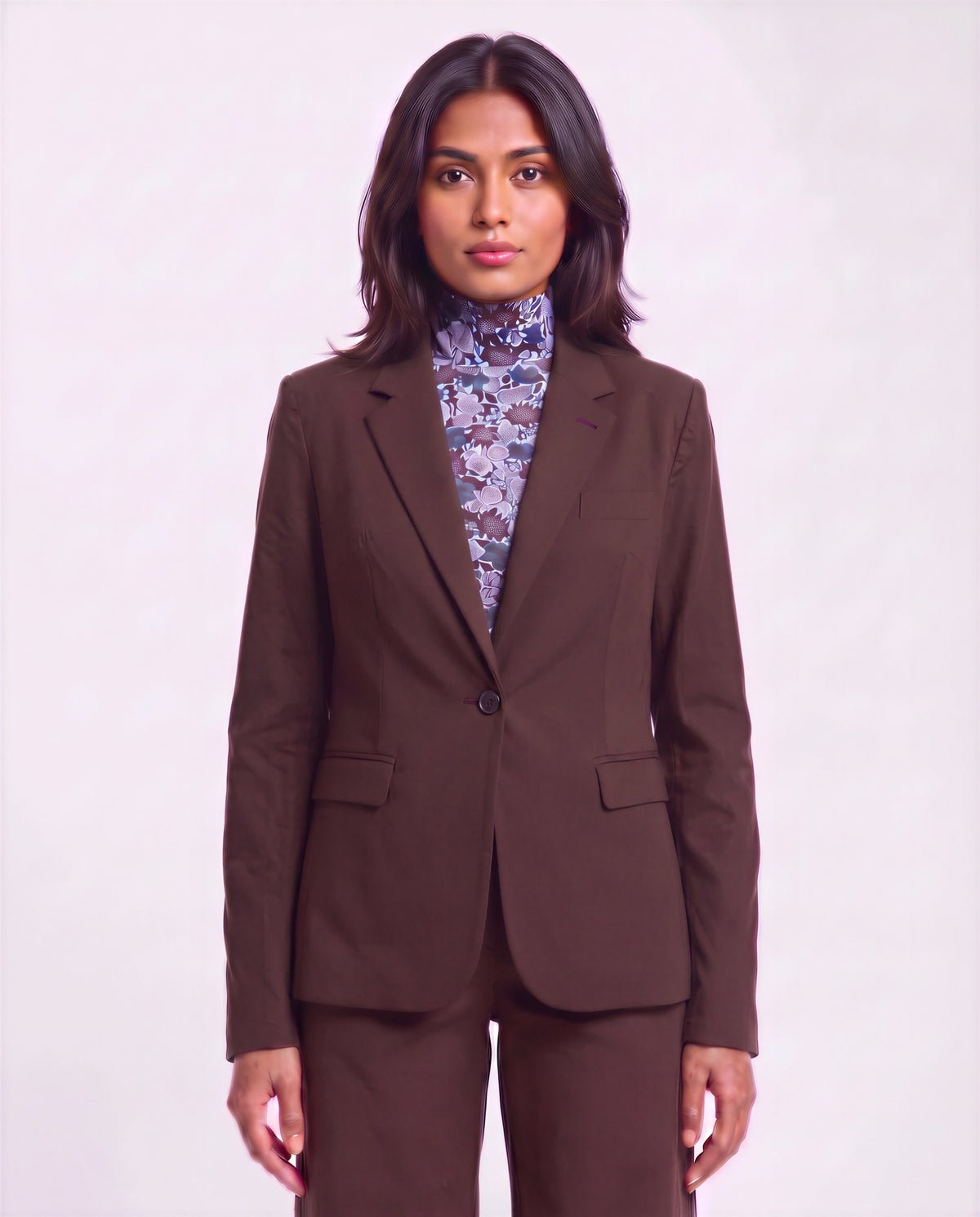 JANE BROWNIE WOMEN'S STRETCH TENCEL TAILORED JACKET