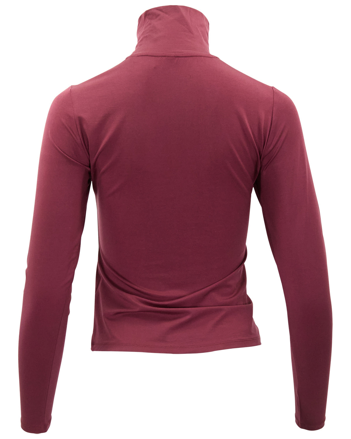 KATE PORT WOMEN'S LYOCELL STRETCH TURTLENECK
