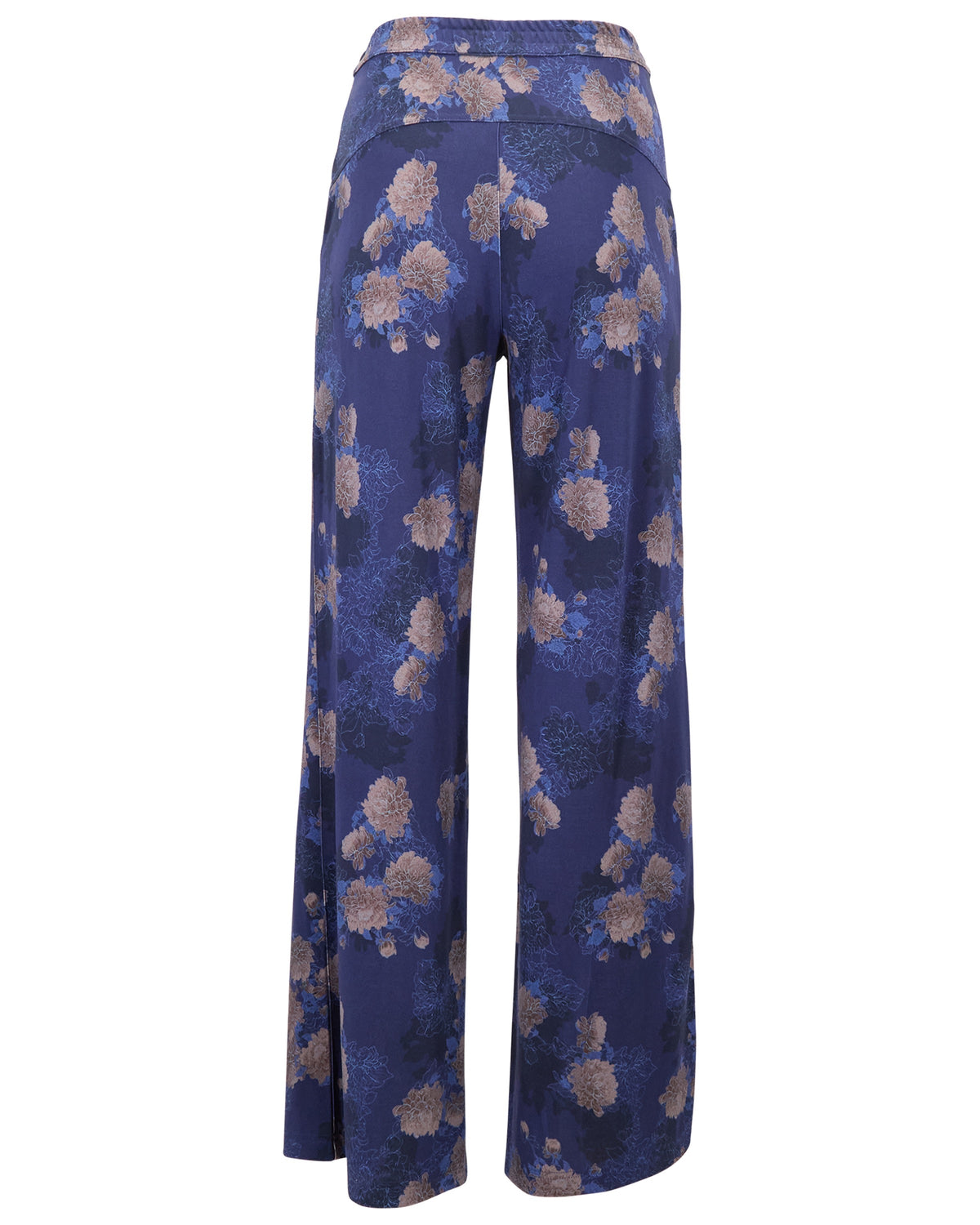 SANCHEZ LANS FLORAL NAVY WOMEN'S STRETCH KNIT DRAWSTRING PANT