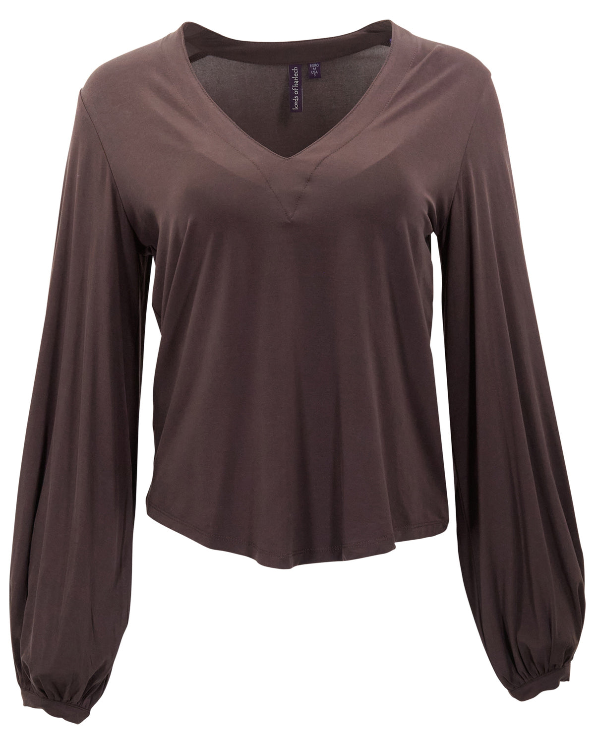 VAL BROWNIE WOMEN'S LYOCELL STRETCH V-NECK TOP