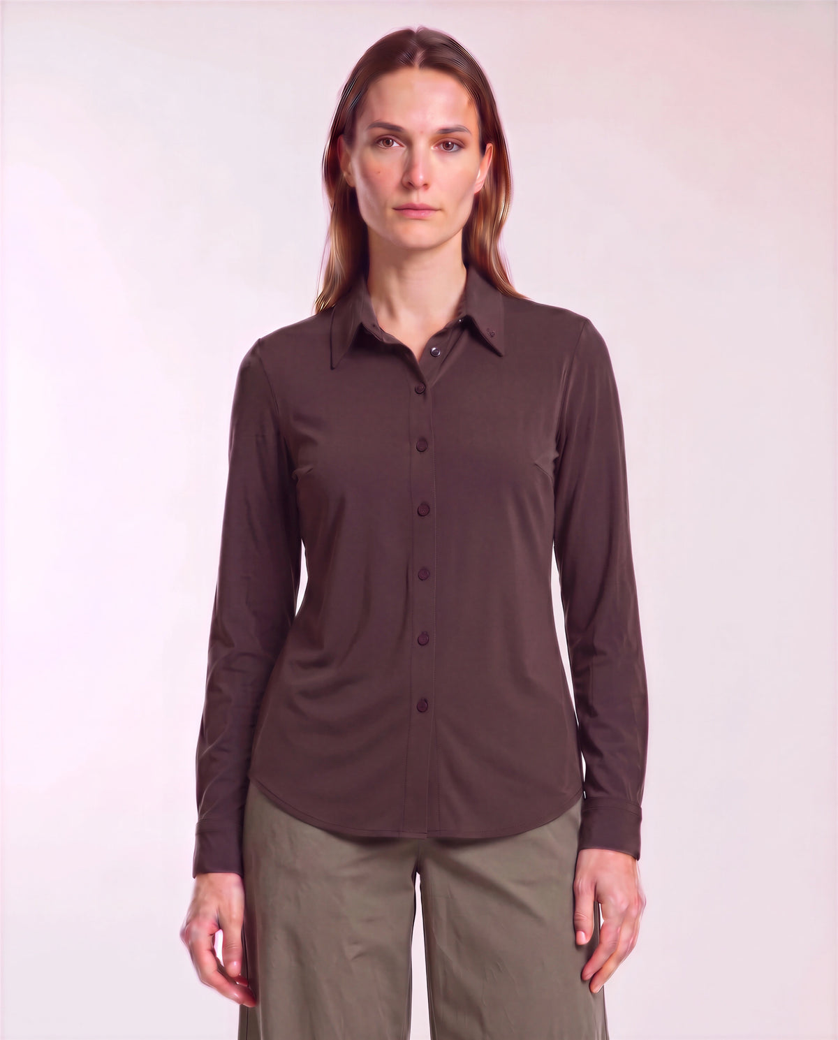 SCARLET BROWNIE WOMEN'S MERINO JERSEY LONG-SLEEVE SHIRT