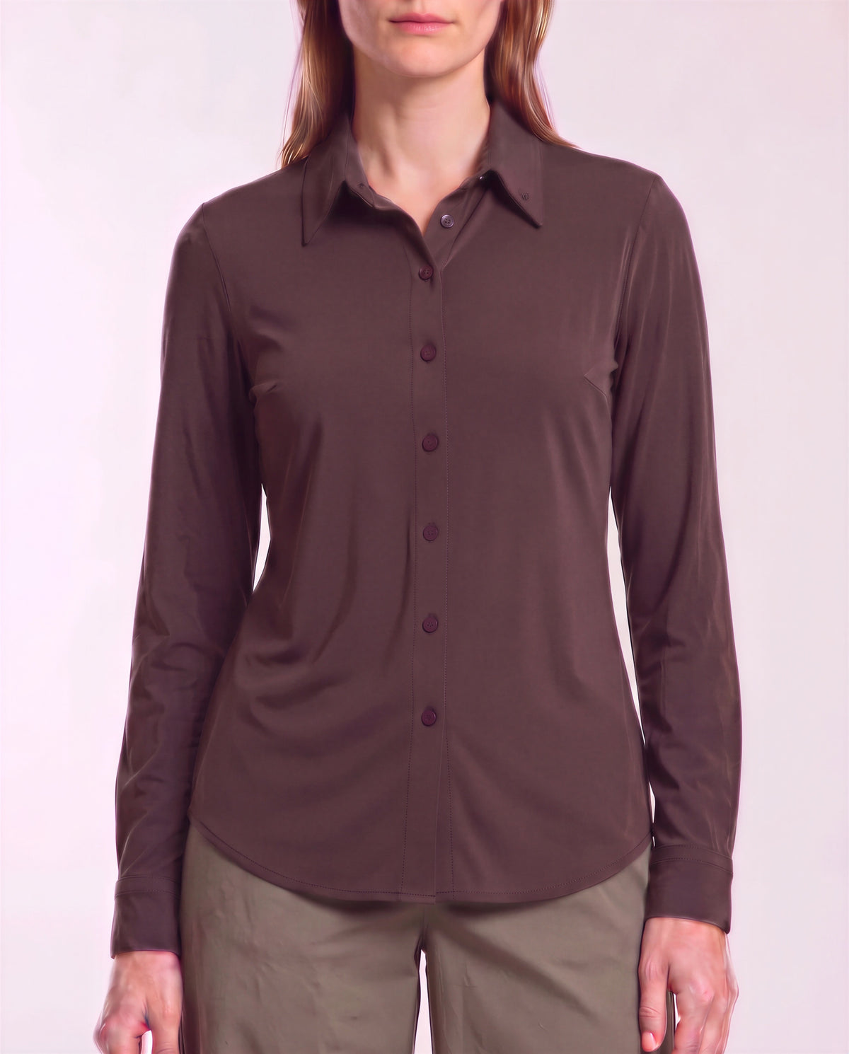 SCARLET BROWNIE WOMEN'S MERINO JERSEY LONG-SLEEVE SHIRT