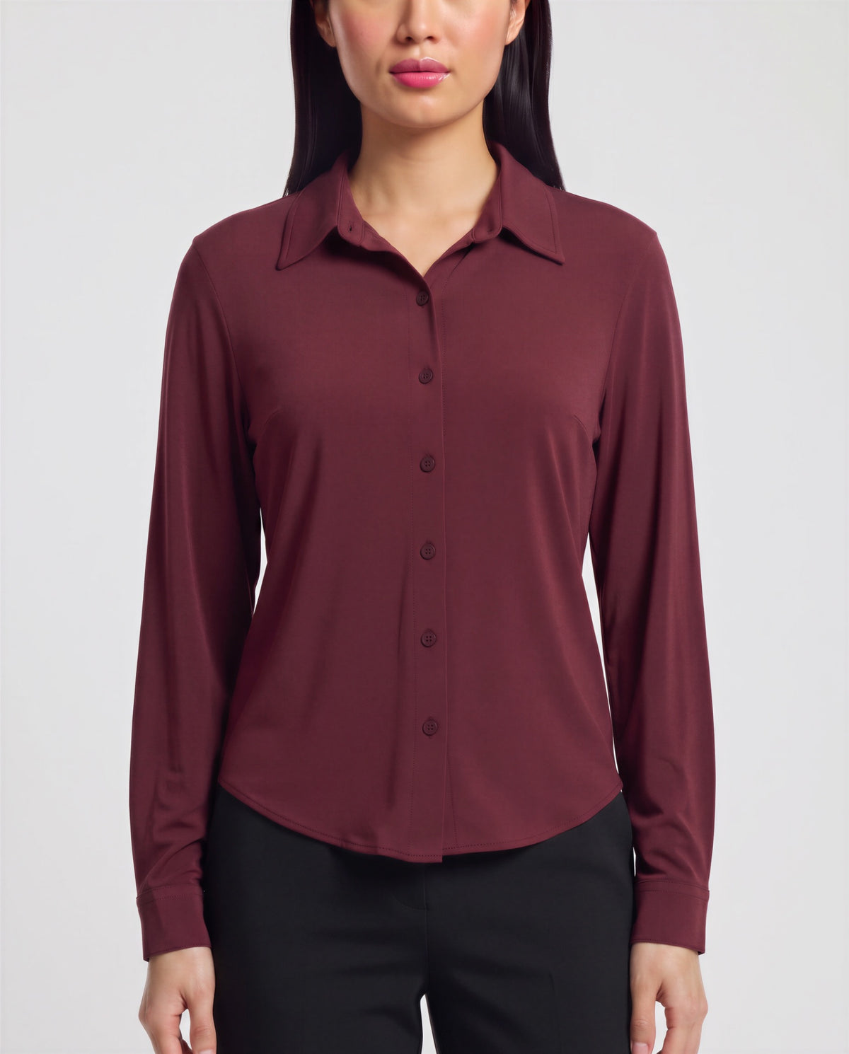 SCARLET PORT WOMEN'S MERINO JERSEY LONG-SLEEVE SHIRT
