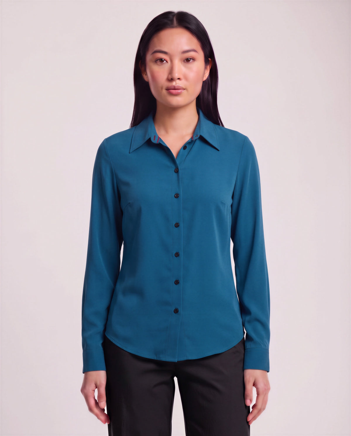 SUTTON LEGION WOMEN'S STRETCH SILK LONG-SLEEVE SHIRT