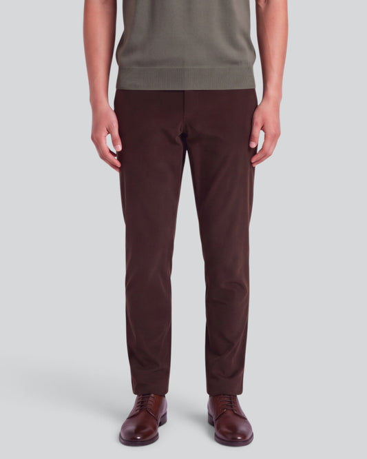 CLIFFORD BROWNIE MEN'S VELVET FLAT-FRONT PANT