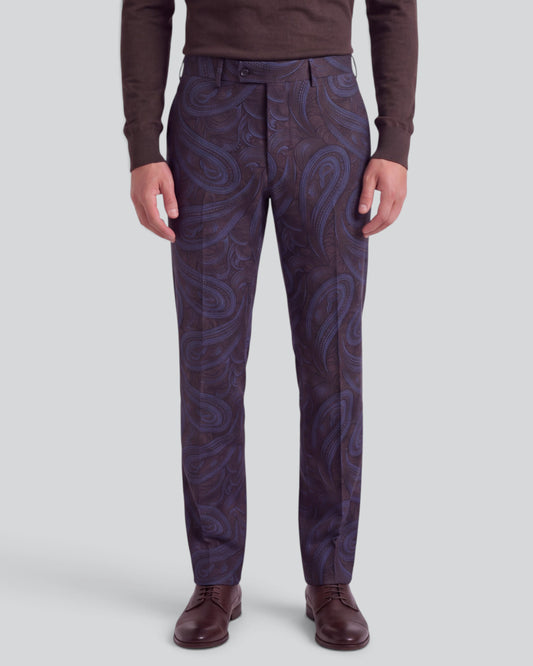 PICKFORD PAISLEY BADALONA BROWNIE MEN'S WOOL TAILORED PANT