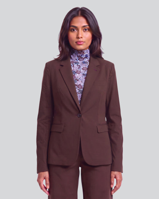 JANE BROWNIE WOMEN'S STRETCH TENCEL TAILORED JACKET