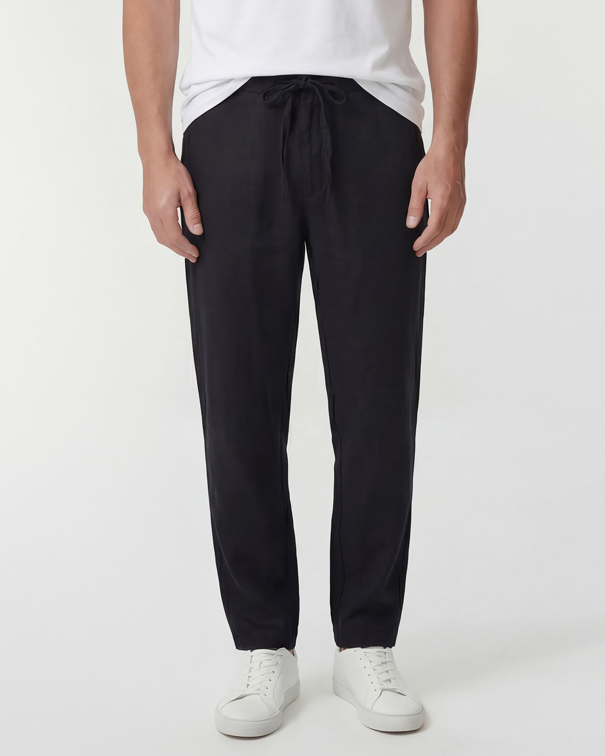 DEVON LINEN PANT - BLACK