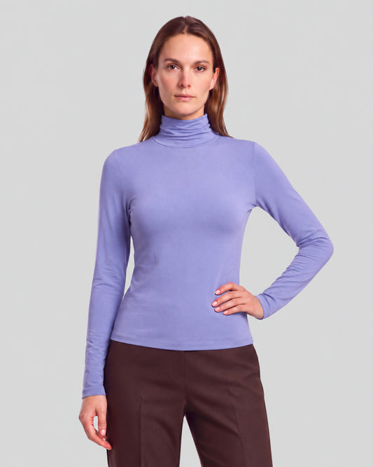 KATE DAWN BLUE WOMEN'S LYOCELL STRETCH TURTLENECK